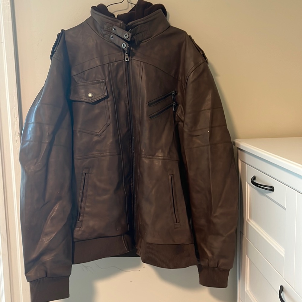Hoodcrew Leather Anarchist jacket